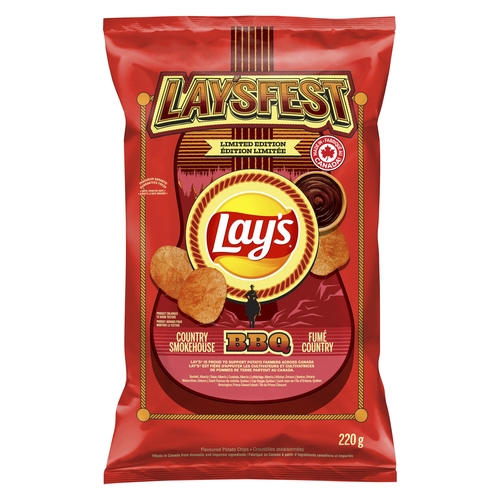 Lay's - Potato Chips - Country Smokehouse BBQ 220g