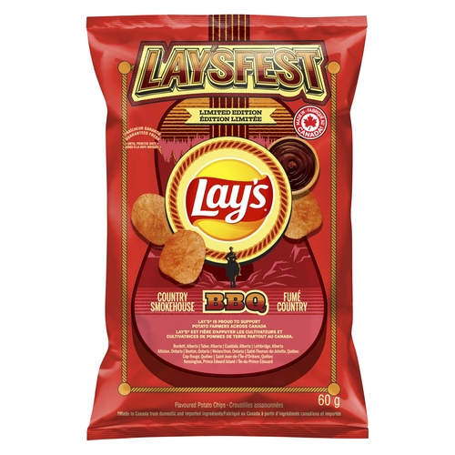 Lay's - Potato Chips - Country Smokehouse BBQ 66g