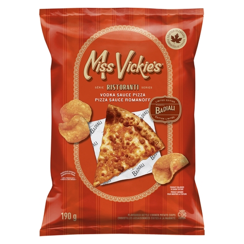 Miss Vickie's - Kettle Cooked Potato Chips - Vodka Sauce Pizza 190g, 1 Each