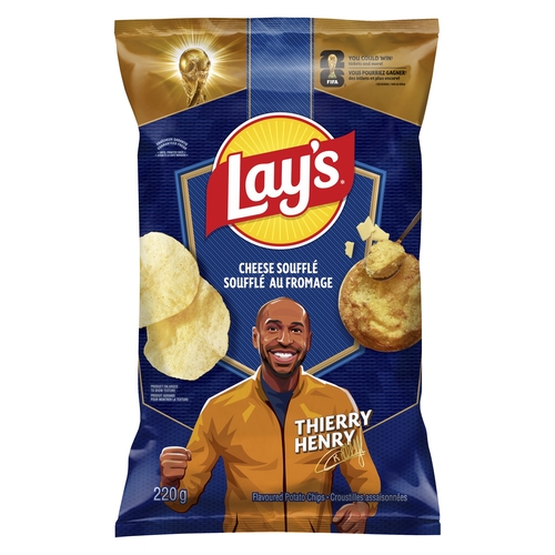 Lay's Potato Chips - Cheese Souffle 220g, 1 Each