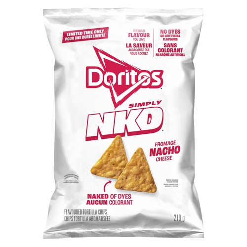 Doritos Tortilla Chips - Simply NKD Nacho Cheese 210g, 1 Each