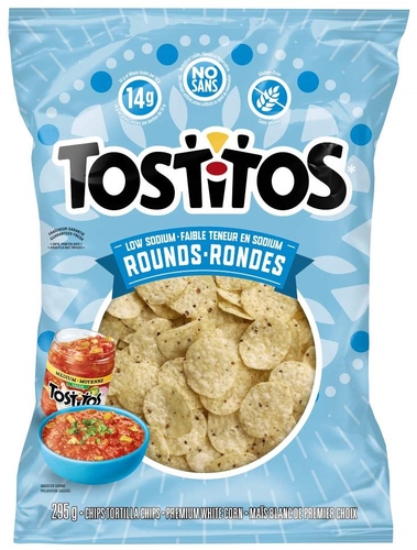 Tostitos - Tortilla Chips - Rounds - Low Sodium 295g, 1 Each