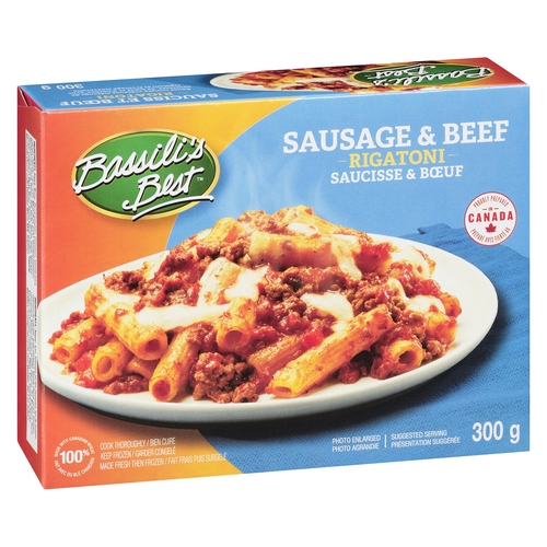 Bassili's Best - Sausage & Beef Rigatoni 300g, 1 Each