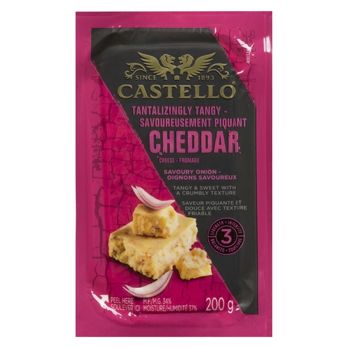 Castello - Cheddar Cheese - Savoury Onion 200g