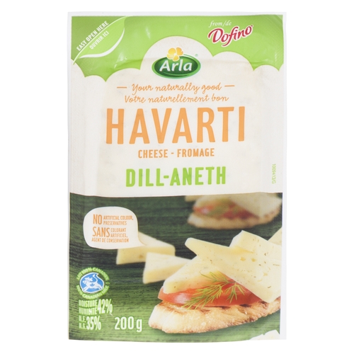 Arla - Havarti Cheese - Dill 200g, 1 Each