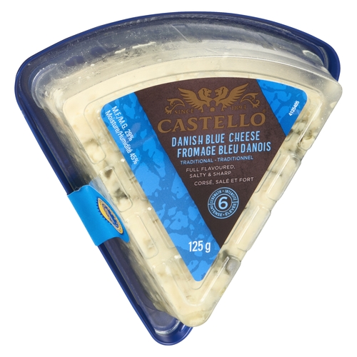 Castello - Traditional Danish Blue Cheese 125g, 1 Each