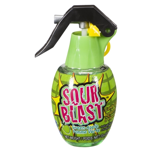 Exclusive Brands - Sour Blast Candy Spray - Green Apple 57g