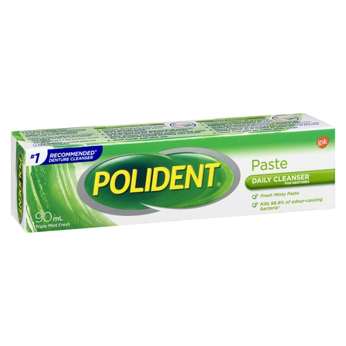 Polident - Denture Daily Cleanser Paste - Triple Mint 90ml