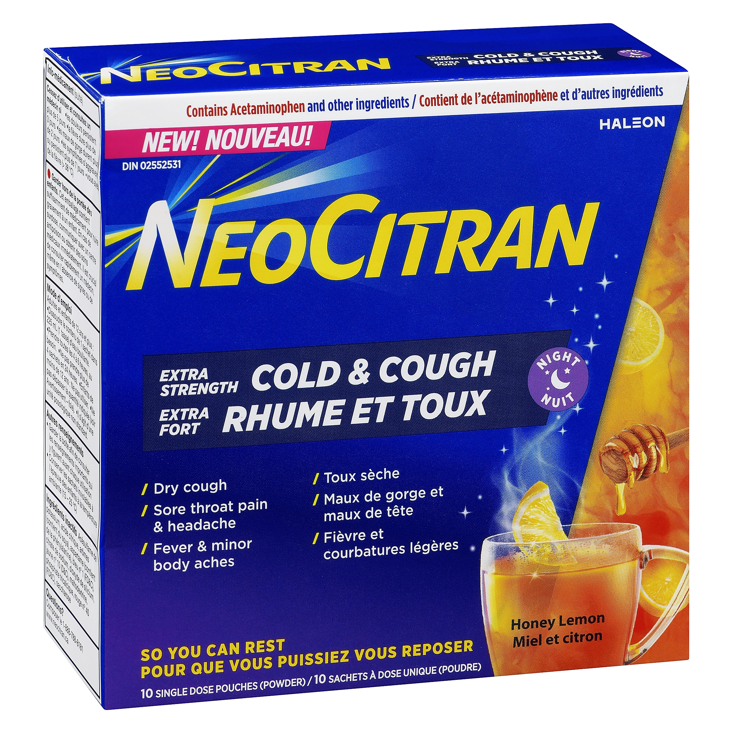 NeoCitran - Extra Strength Cold & Cough Nighttime 10s - Fresh St