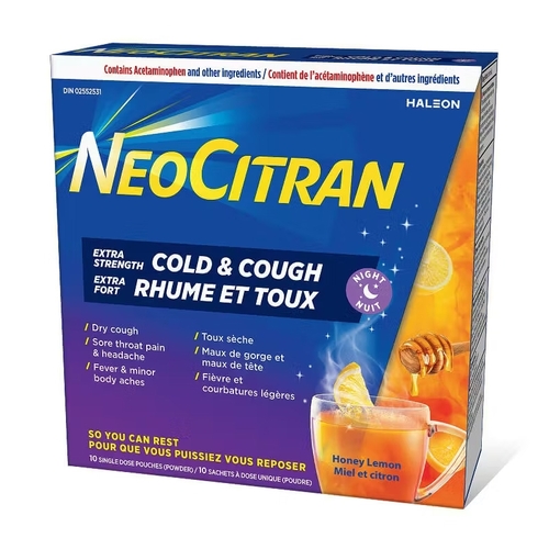 NeoCitran - Extra Strength Cold & Cough Nighttime 10s, 1 Each