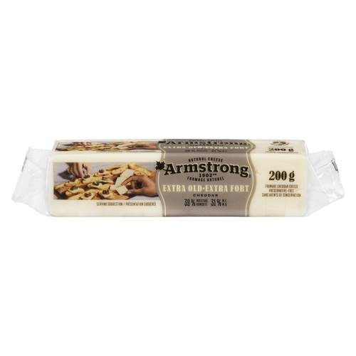 Armstrong Natural Cheese - Cheddar - Extra Old White 200g, 1 Each