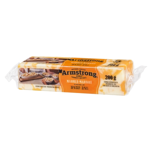 Armstrong Natural Cheese - Cheddar - Marble 200g, 1 Each