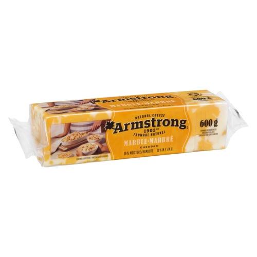 Armstrong Natural Cheese - Cheddar - Marble 600g, 1 Each