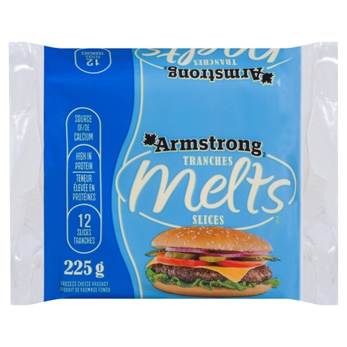 Armstrong Process Cheese - Melts Slices 12's 225g, 1 Each