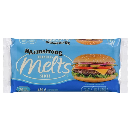 Armstrong Process Cheese - Melts Slices 24's 450g, 1 Each