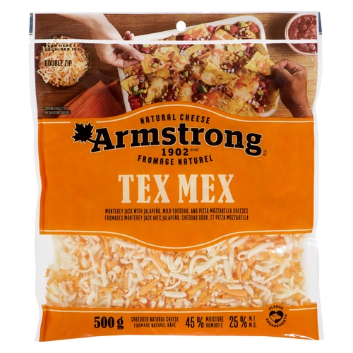 Armstrong Natural Cheese - Tex Mex - Shredded 500g, 1 Each