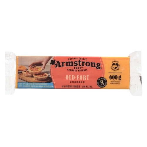 Armstrong Natural Cheese - Cheddar - Old Light 600g, 1 Each