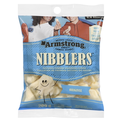 Armstrong - Nibblers Natural Cheese Snacking Curds - Original 29% m.f. 200g