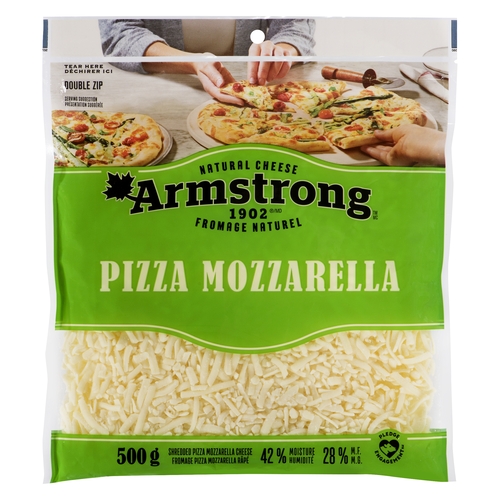 Armstrong Natural Cheese - Pizza Mozzarella - Shredded 500g, 1 Each