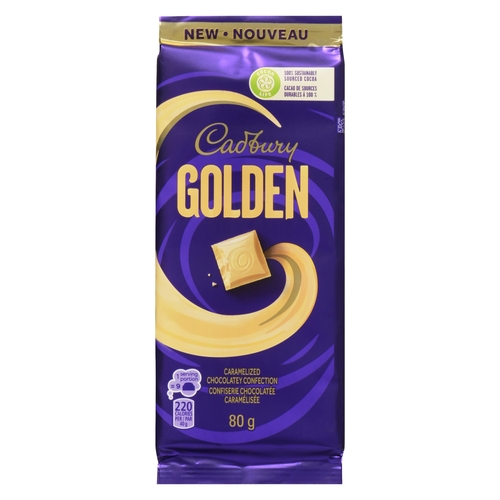 Cadbury - Golden Caramelized Chocolatey Confection 80g, 1 Each