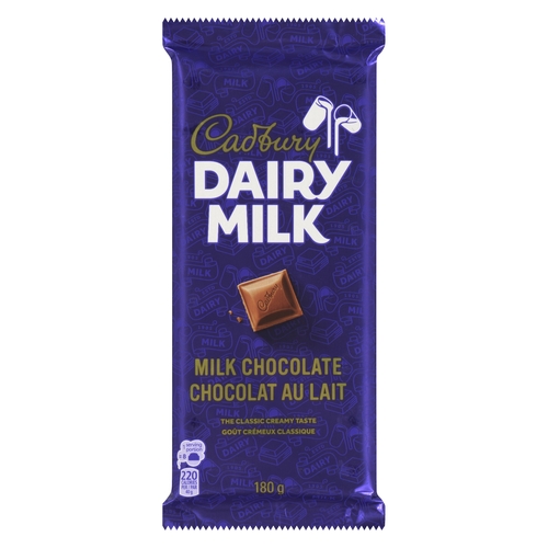 Cadbury - Dairy Milk Chocolate 180g, 1 Each