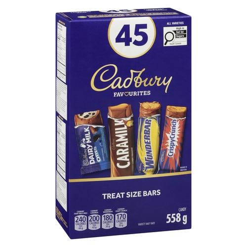 Cadbury - Favourites Treat Size Bars Candy 45/12.4g