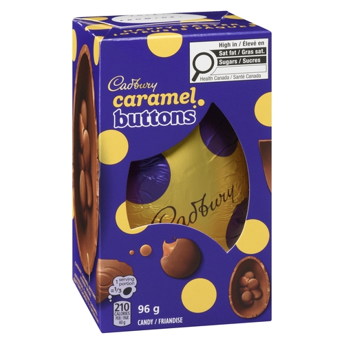 Cadbury - Caramel Buttons Candy 96g, 1 Each
