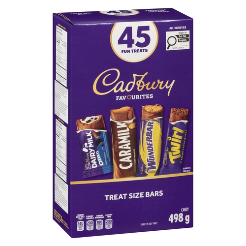 Cadbury Favourites Candy - 45 Fun Treats 498g, 1 Each