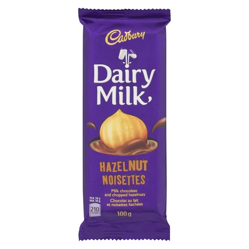 Cadbury - Dairy Milk Chocolate - Hazelnut 100g, 1 Each