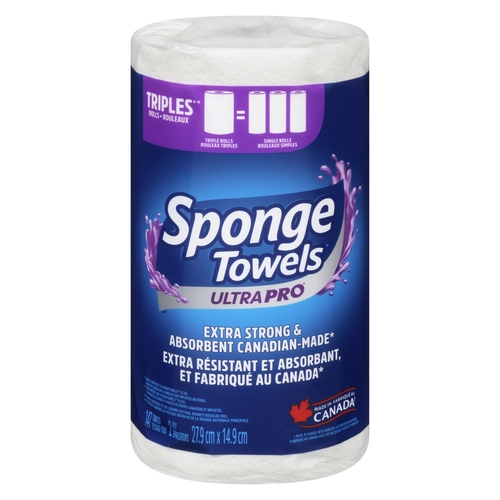 SpongeTowels Ultra Pro - 2 Ply Triple Roll, 1 Each