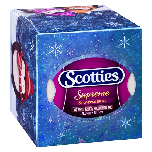 Scotties Supreme White Tissues - 3 Ply 60's, 1 Each