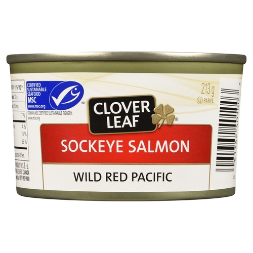 Clover Leaf - Wild Red Pacific Sockeye Salmon 213g, 1 Each