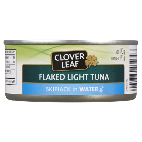CLOVERLF FLAKED LIGHT TUNA-WTR 170g, 1 Each