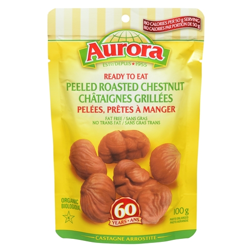 Aurora - Organic Peeled Roasted Chestnuts 100g