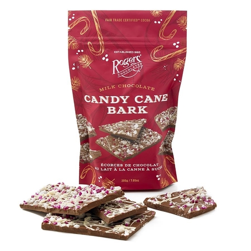 Rogers' Chocolates - Candy Cane Bark - Milk Chocolate 200g, 1 Each
