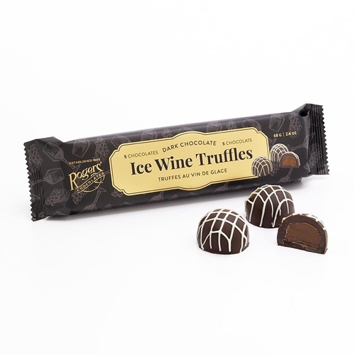 Rogers' Chocolates - Dark Chocolate Ice Wine Truffles - 5 Pieces 68g