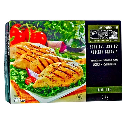 Chef Destinations - Boneless Skinless Chicken Breasts 2kg