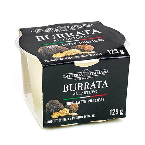 Latteria Italiana Dei Formaggi - Burrata Al Tartufo - Burrata With Truffle 125g, 1 Each