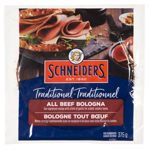 Schneiders - All Beef Bologna - Traditional 375g, 1 Each