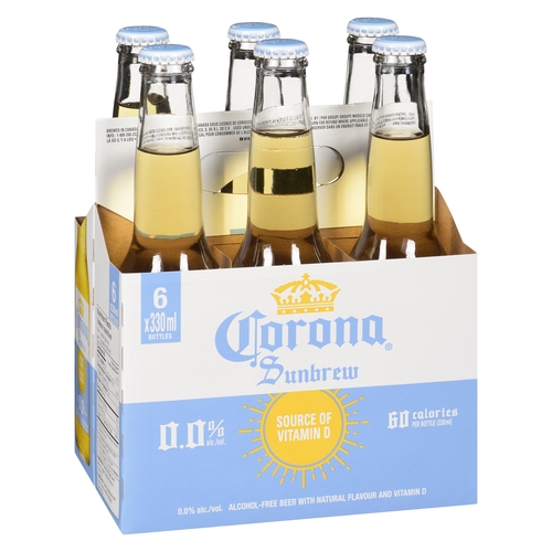 Corona - Sunbrew Alcohol-Free Beer with Natural Flavour and Vitamin D6 6/330ml, 1 Each