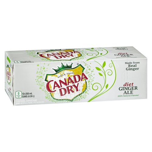 Canada Dry - Diet Ginger Ale 12/355ml, 1 Each