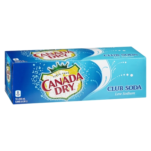 Canada Dry - Club Soda 12/355ml, 1 Each