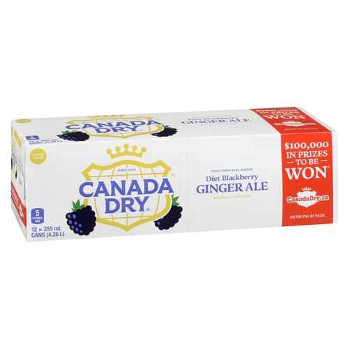 Canada Dry - Diet Ginger Ale - Blackberry 12/355ml