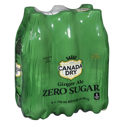 Canada Dry Ginger Ale - Zero Sugar 6/710ml, 1 Each