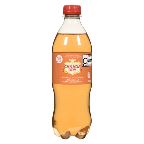 Canada Dry Ginger Ale - Peach Mango 500ml, 1 Each