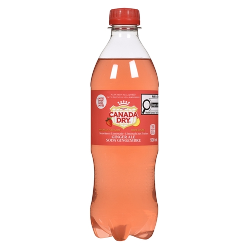 Canada Dry Ginger Ale - Strawberry Lemonade 24/500ml, 1 Each