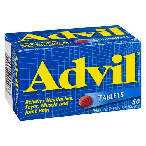 Advil - Ibuprofen Tablets 200mg 50pk, 1 Each