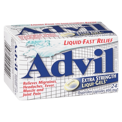 Advil - Ibuprofen Extra Strength Liqui-Gels 400mg 24pk, 1 Each