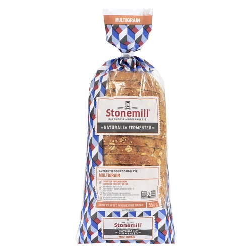 Stonemill Bakehouse - Naturally Fermented Loaf - Multigrain Sourdough Rye 550g, 1 Each
