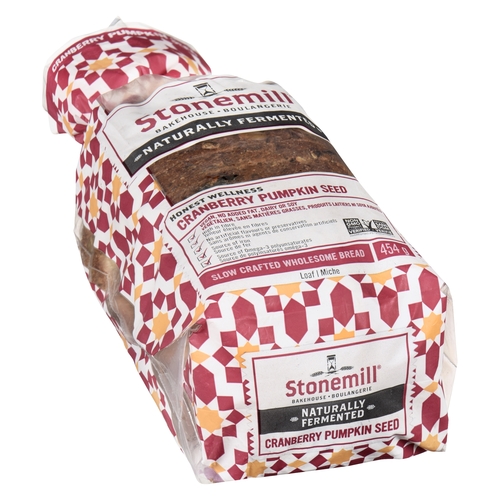 Stonemill Bakehouse - Naturally Fermented Loaf - Cranberry Pumpkin Seed 454g, 1 Each